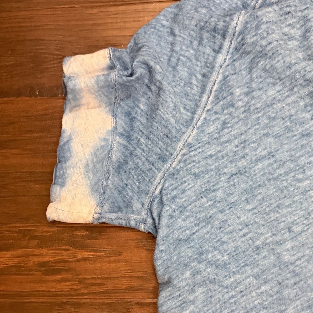 We The Free Light Blue High-Low V-Neck Dress Oversized Tee Beach Swim - Picture 8 of 10